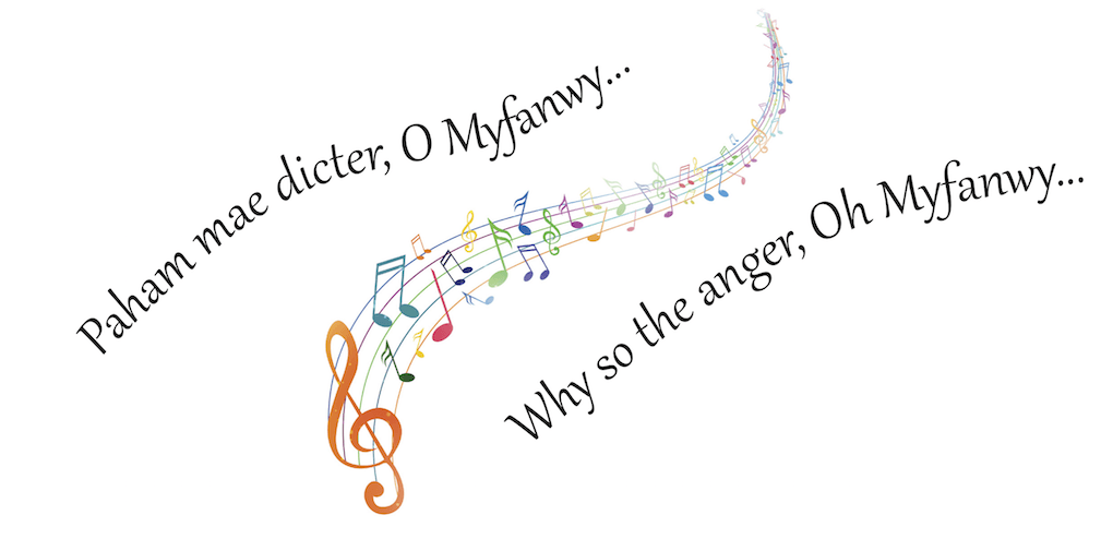 Myfanwy first line song lyric