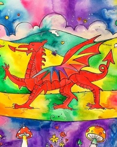 Rhiannon Art Our Colourful Welsh Dragon 312x390 parallel.cymru wallpaper